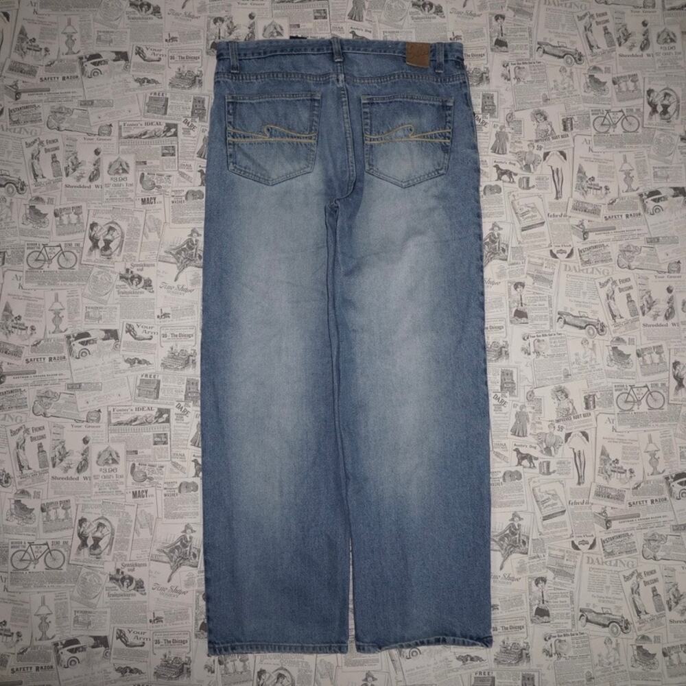 38 -Vintage Y2K 96 North faded baggy 2000s skate denim pants